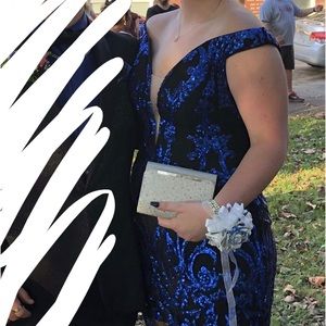 Size 10 Homecoming Dress, Jovani, Blue and Black